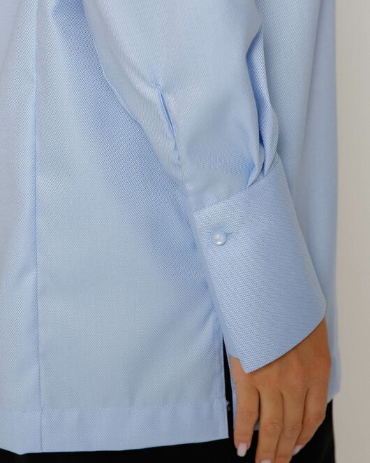 Женская рубашка с высоким манжетом голубая - 8500N от ByME 