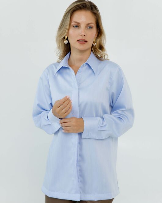 Женская рубашка с универсальным манжетом с обработкой non-iron  - 8667 от byME 