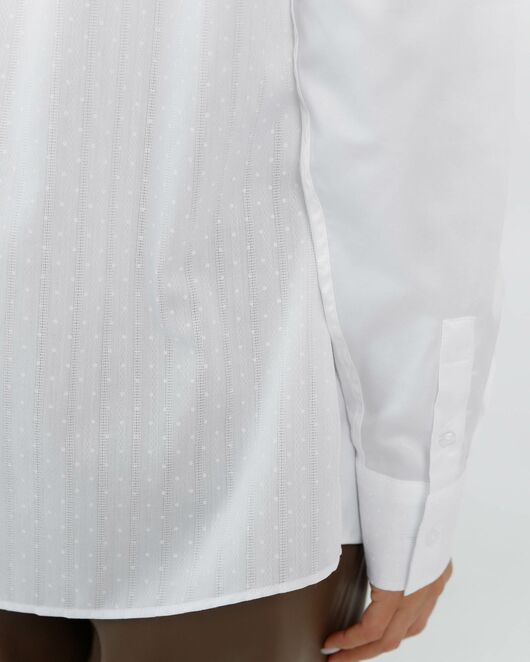 Женская рубашка  прямого силуэта с универсальной манжетой - 8671 от byME 