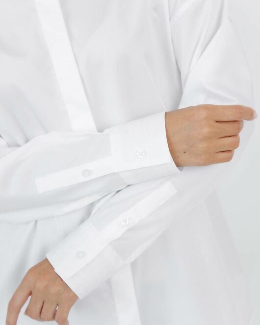 Женская рубашка  прямого силуэта с универсальной манжетой - 8671 от byME 