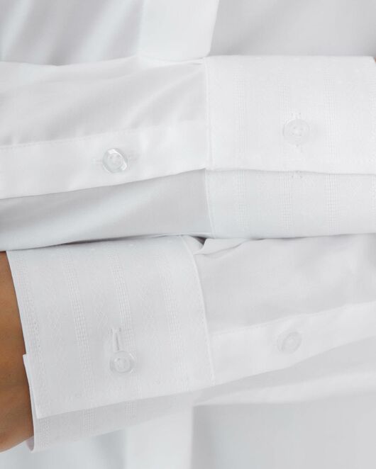 Женская рубашка  прямого силуэта с универсальной манжетой - 8671 от byME 