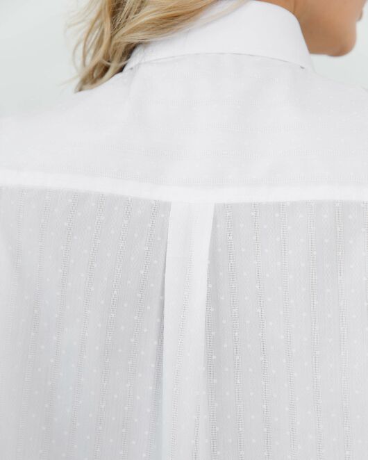 Женская рубашка  прямого силуэта с универсальной манжетой - 8671 от byME 