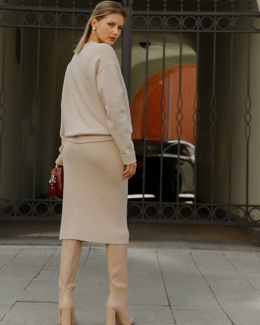 G002BSD314 Юбка Бежевый от byME 