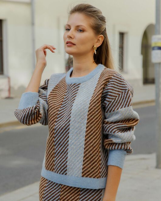 SUI1JBS Джемпер в полоску от byME  SUI1JBS Джемпер в полоску от byME