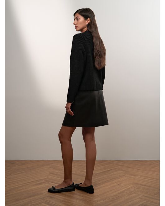 Юбка из экокожи чёрная от Calista 