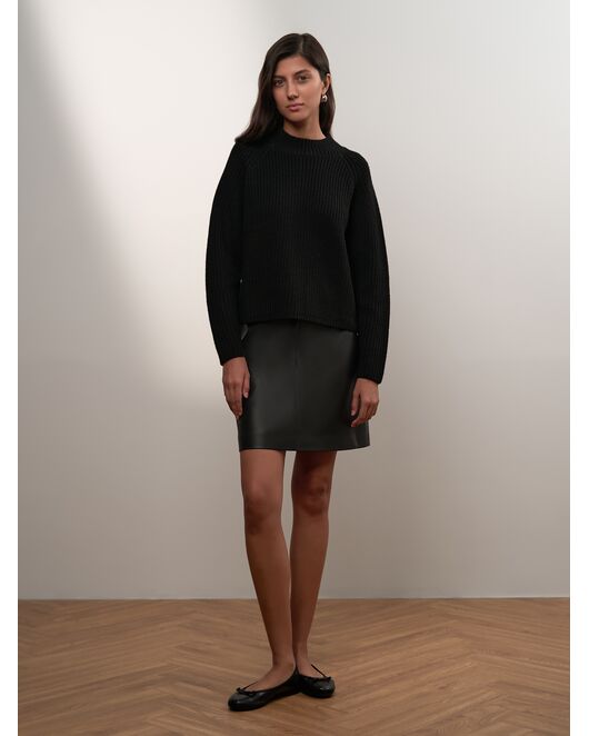 Юбка из экокожи чёрная от Calista 