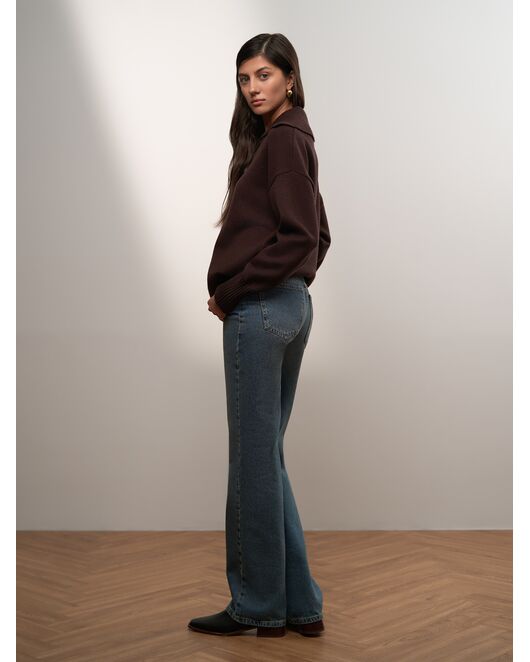 Женские прямые джинсы синие от Calista 