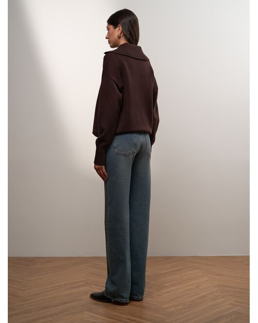 Женские прямые джинсы синие от Calista 