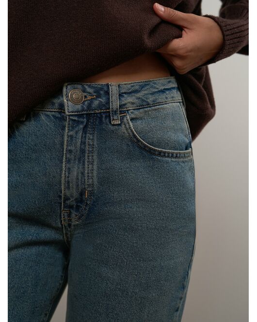 Женские прямые джинсы синие от Calista 