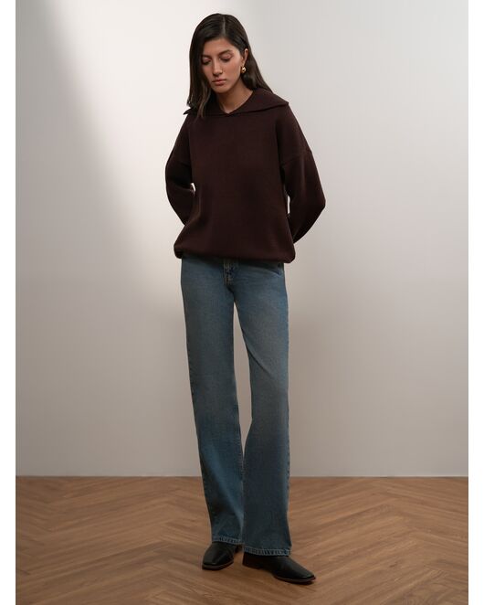 Женские прямые джинсы синие от Calista 