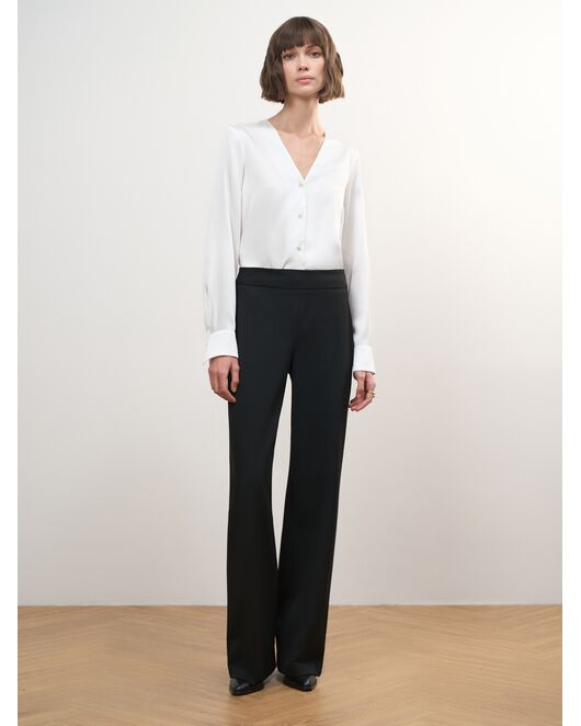 Брюки женские прямого кроя черные от Calista 