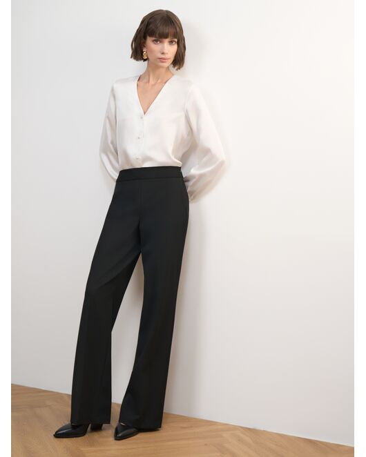 Брюки женские прямого кроя черные от Calista 