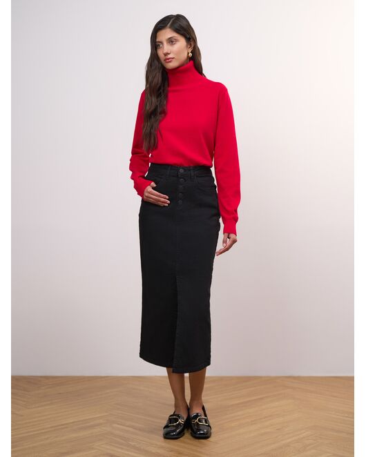 Юбка женская черная - 4-30306_60066 от Calista 