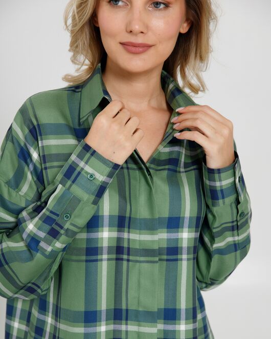 Женская рубашка  прямого силуэта - 8670 от byME 