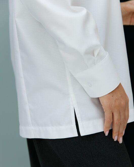 Рубашка хлопковая с универсальной манжетой- 8694 от byME 