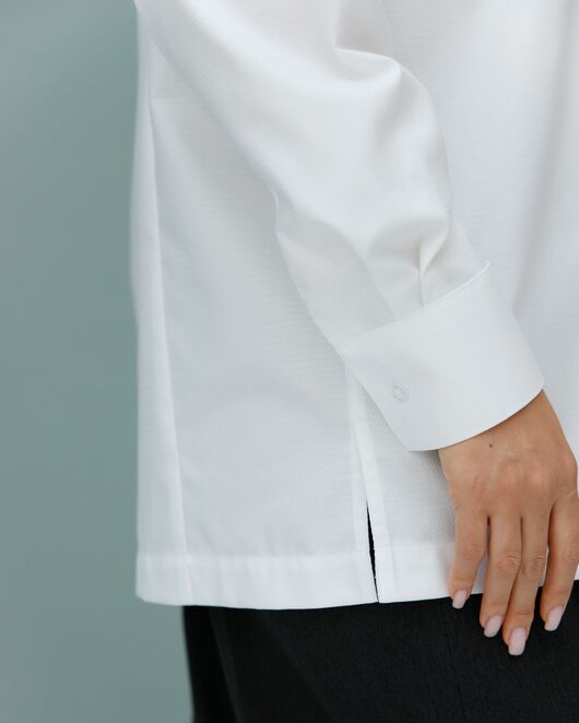 Рубашка хлопковая с универсальной манжетой- 8694 от byME 