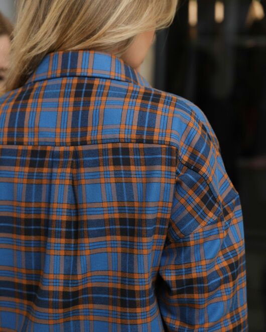 Женская рубашка в клетку - 8713 от byME 