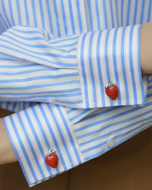 Женская рубашка в голубую полоску - 8715 от byME 