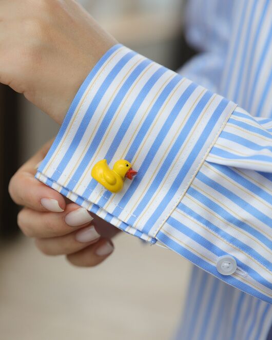 Женская рубашка в голубую полоску - 8715 от byME 