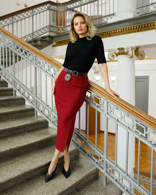 Женская юбка 9206-239 Burgundy от byME 