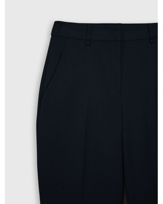 Прямые женские брюки со стрелками синие от byME 