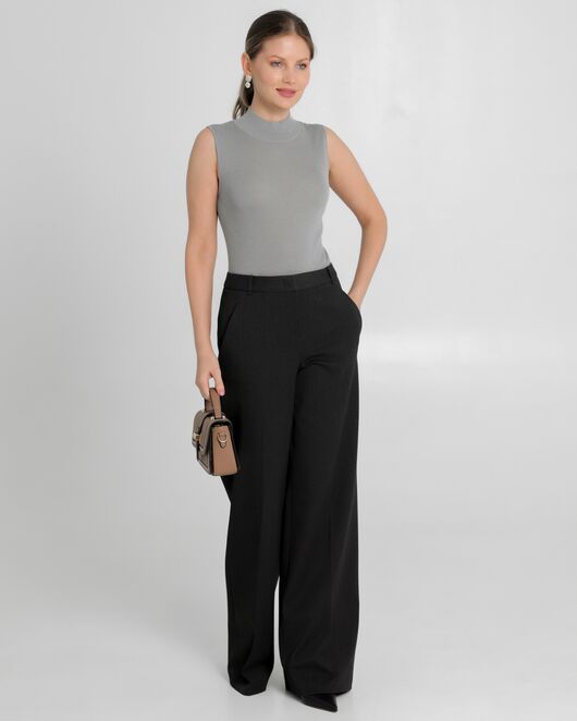 Топ из шерсти мериноса тонкой вязки и шелка Mulberry серый - 02B2430-grey от byME  Топ из шерсти мериноса тонкой вязки и шелка Mulberry серый - 02B2430-grey от byME