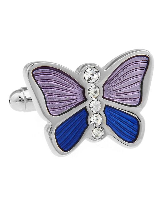 Запонки бабочки сиренево-синие - 161589 от  