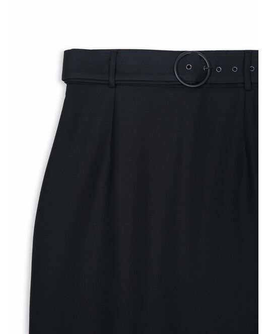 Юбка прямая с поясом черная от Calista 