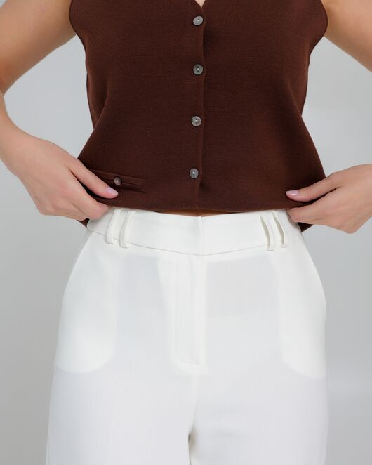 Брюки женские белые-5324-308 от SHN 