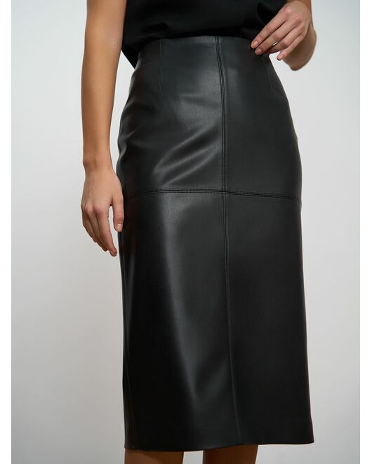 Юбка-карандаш из экокожи черная - 0-91200629 от byME 