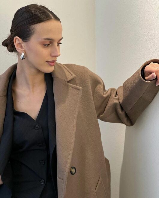 Пальто S1919 Ворс цвет пекан от Doroteya 