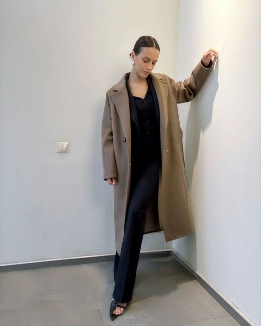 Пальто S1919 Ворс цвет пекан от Doroteya 