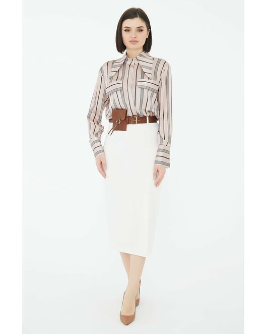 Юбка женские белые-9092-308 WHITE от SHN 