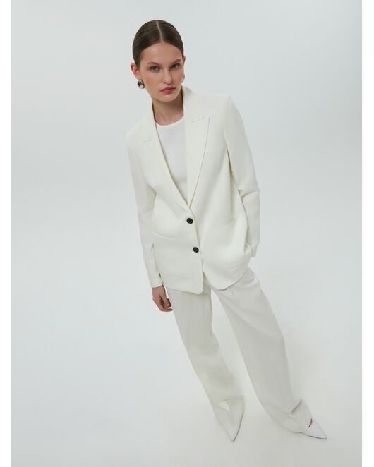 Жакет женский с накладными карманами цвет экрю от Calista 