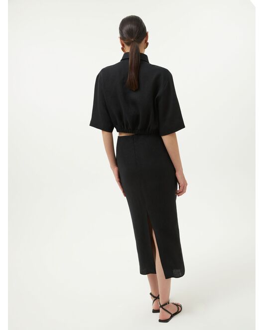 Юбка льняная с драпировкой от Calista 