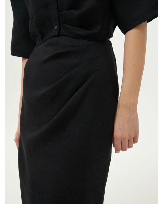 Юбка льняная с драпировкой от Calista 