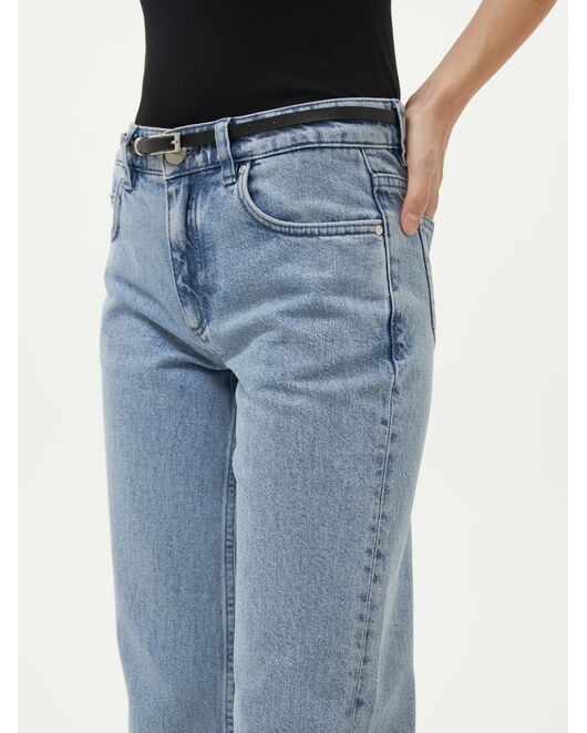 Джинсы женские с серебристым напылением металлик-4-34605_50135-887 от Calista 