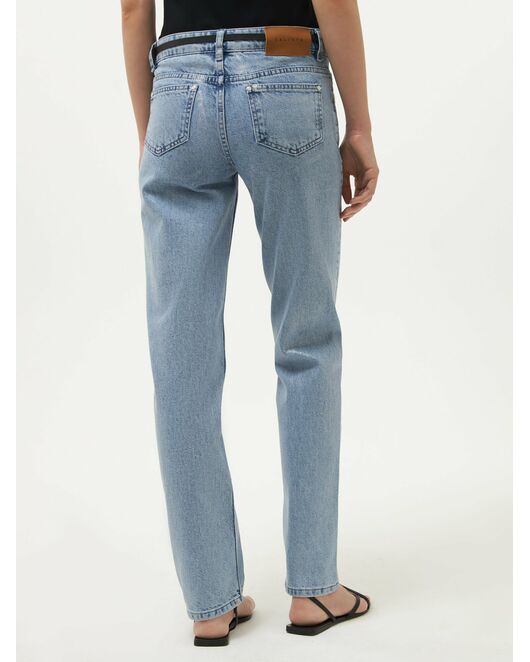 Джинсы женские с серебристым напылением металлик-4-34605_50135-887 от Calista 