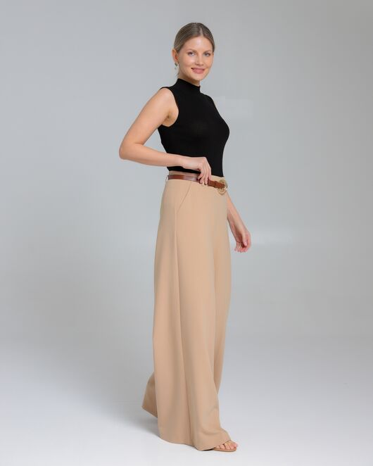 Брюки женские в бежевом цвете  -5377-308 BEIGE от SHN  Брюки женские в бежевом цвете  -5377-308 BEIGE от SHN