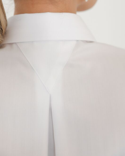 Женская рубашка из хлопка белая-8803 от byME 