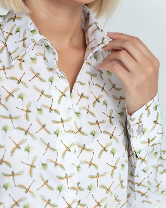 Женская рубашка принт стрекозы 8830 от ByME 
