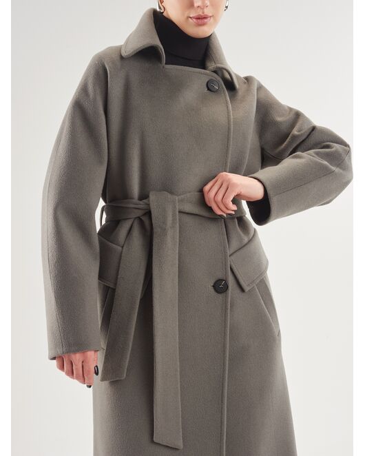 Пальто S084 ворс Lux Sury цвет иней от Doroteya 