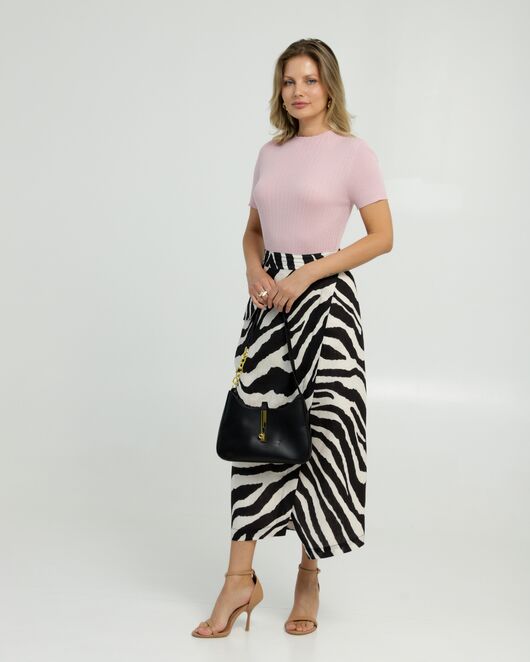 Джемпер из шерсти мериноса тонкой вязки и шелка Mulberry розовый от byME 