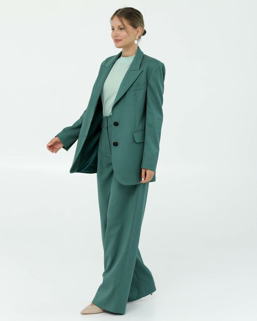 Женские брюки изумрудные от LW 