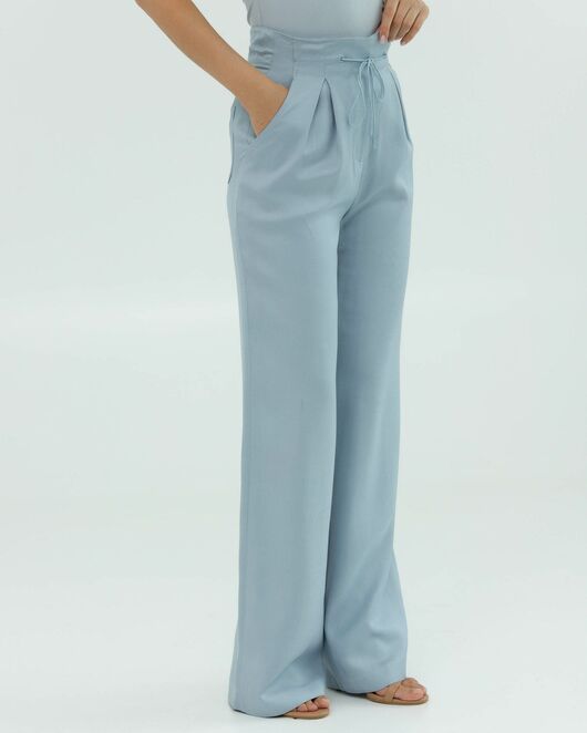 Женские брюки голубые из района-135121-blue от LW 