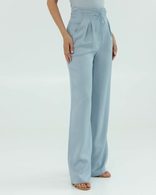 Женские брюки голубые из района-135121-blue от LW 