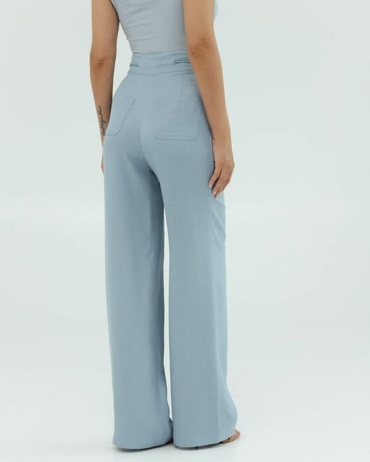 Женские брюки голубые из района-135121-blue от LW 