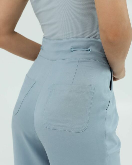 Женские брюки голубые из района-135121-blue от LW 