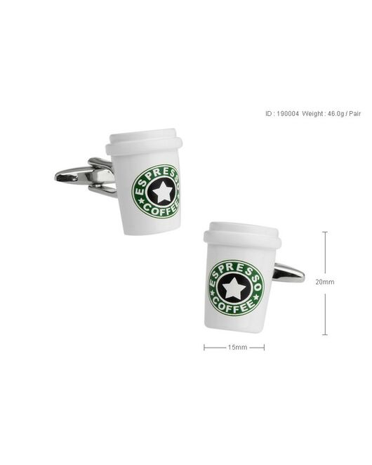 Запонки кофе - 190004 от   Запонки кофе - 190004 от