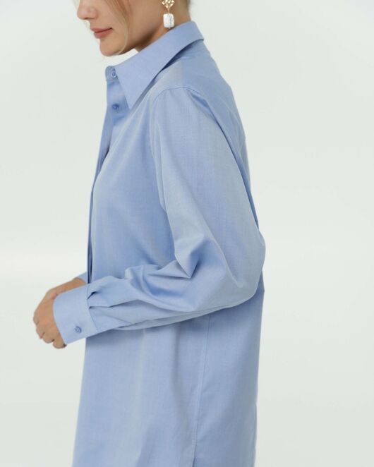 Женская рубашка в прямом силуэте с универсальной манжетой от ByME 